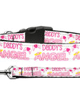 Pet Dog & Cat Nylon Collar or Leash, "Daddy's Angel"