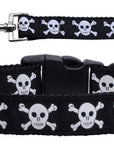 Pet Dog & Cat Nylon Collar or Leash, "Skulls"