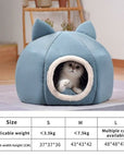 Pet Dog Cat Tent House Kennel Winter Warm Nest Soft Sleeping Sofa Pad