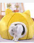 Pet Dog Cat Tent House Kennel Winter Warm Nest Soft Sleeping Sofa Pad