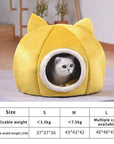 Pet Dog Cat Tent House Kennel Winter Warm Nest Soft Sleeping Sofa Pad