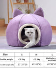 Pet Dog Cat Tent House Kennel Winter Warm Nest Soft Sleeping Sofa Pad