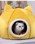 Pet Dog Cat Tent House Kennel Winter Warm Nest Soft Sleeping Sofa Pad