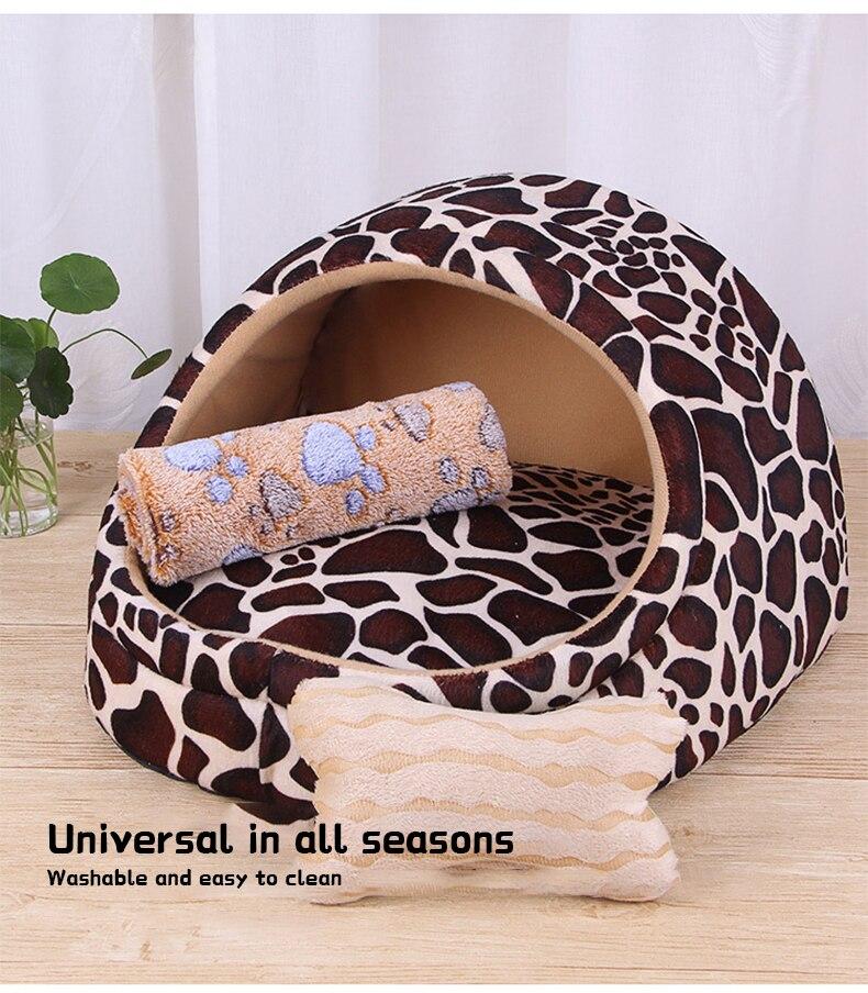 Pet Dog House Winter Warm Mat Breathable Cave Basket Soft Pet Sofa