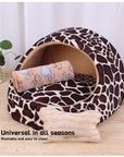 Pet Dog House Winter Warm Mat Breathable Cave Basket Soft Pet Sofa