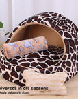 Pet Dog House Winter Warm Mat Breathable Cave Basket Soft Pet Sofa