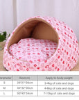 Pet Dog House Winter Warm Mat Breathable Cave Basket Soft Pet Sofa