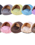 Pet Dog House Winter Warm Mat Breathable Cave Basket Soft Pet Sofa