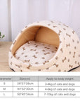 Pet Dog House Winter Warm Mat Breathable Cave Basket Soft Pet Sofa