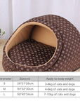 Pet Dog House Winter Warm Mat Breathable Cave Basket Soft Pet Sofa