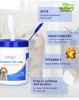 Pet Wipes with free cotton swabs