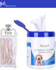 Pet Wipes with free cotton swabs