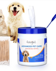 Pet Wipes with free cotton swabs