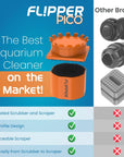 Flipper Pico 2-in-1 Magnetic Aquarium Cleaner Magnet