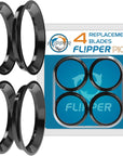 Flipper Pico 2 in 1 Aquarium Magnet Cleaner Replacement Blades 4 Pack