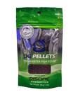 A package of Piscine Energetics - PE Pellets, 1mm size and weighing 2oz (56g), suitable for freshwater fish food.