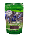 A green and silver package of Piscine Energetics - PE Pellets - 2mm - 4oz freshwater fish food, containing 113g of slow-sinking pellets with PE-MYSIS and sustainable aquaculture ingredients.