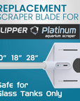 Flipper Platinum Credit Card Aquarium Algae Scraper Stainless Steel Blades
