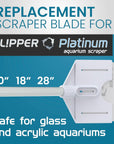 Flipper Platinum Algae Scraper Replacement Blades 10 Pack