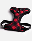 Poplin Dog Harness - Red Plaid