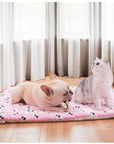 Portable Pet Dog Bed Blankets Washable Puppy Blanket Pad Winter Warm