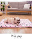 Portable Pet Dog Bed Blankets Washable Puppy Blanket Pad Winter Warm