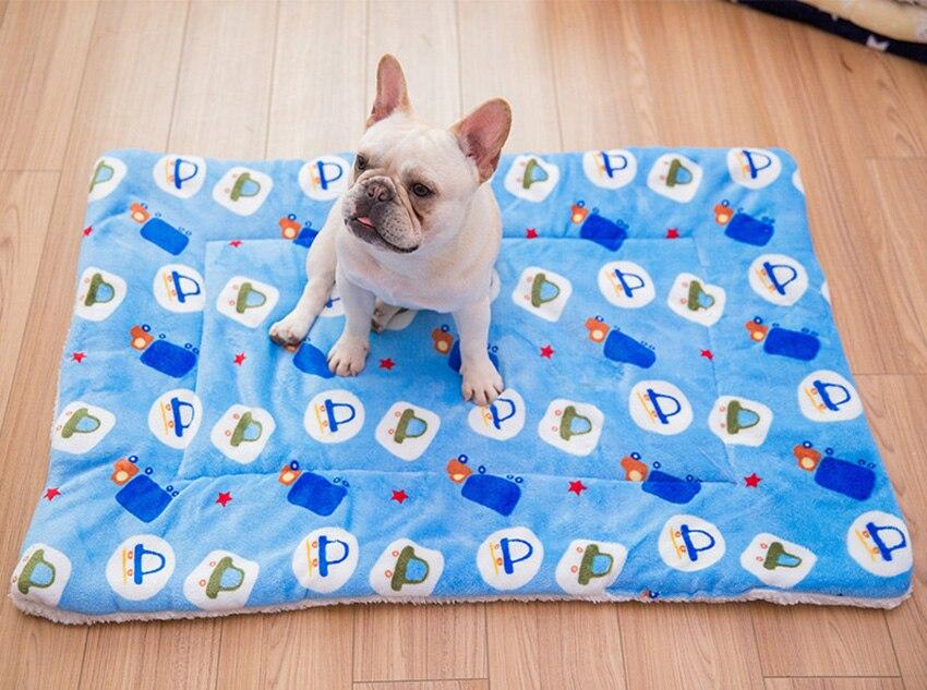 Portable Pet Dog Bed Blankets Washable Puppy Blanket Pad Winter Warm