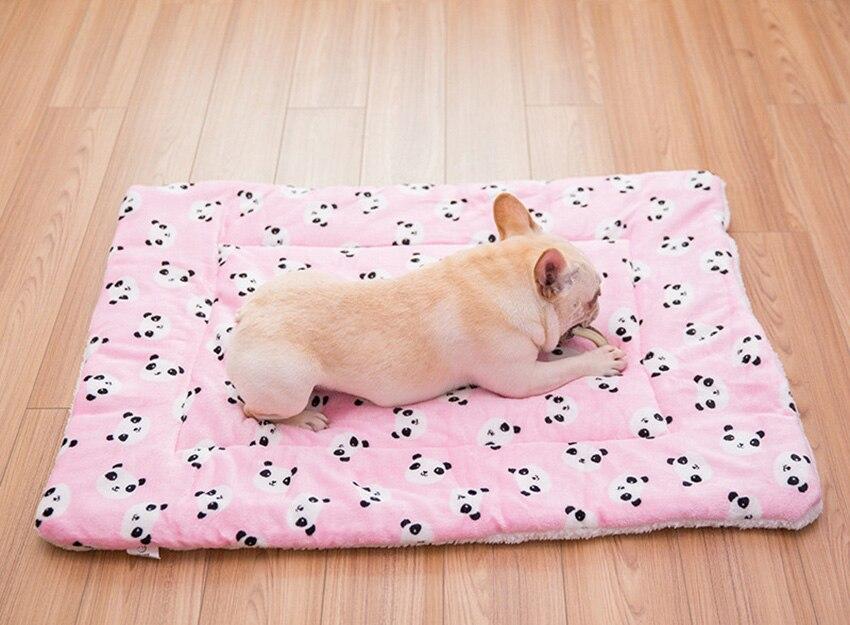 Portable Pet Dog Bed Blankets Washable Puppy Blanket Pad Winter Warm