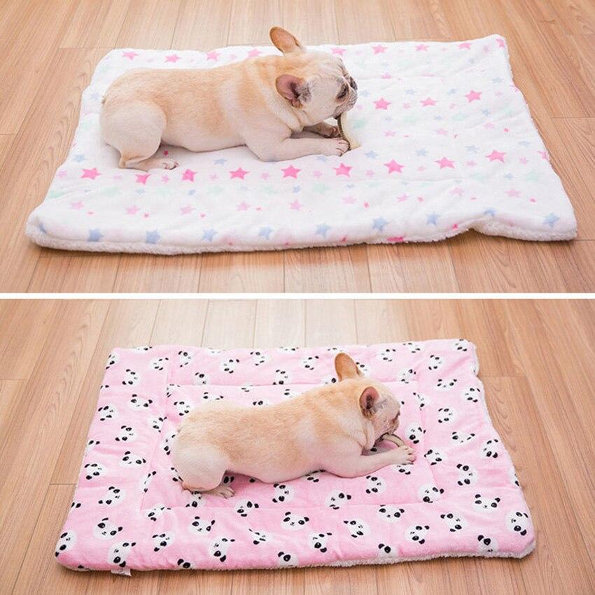 Portable Pet Dog Bed Blankets Washable Puppy Blanket Pad Winter Warm