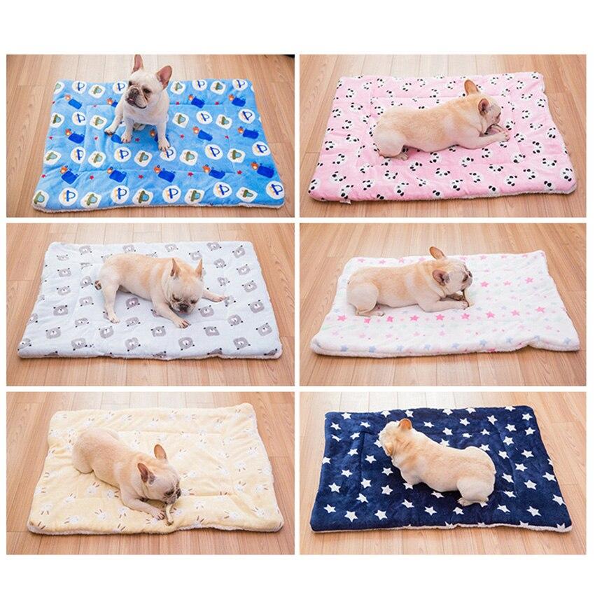 Portable Pet Dog Bed Blankets Washable Puppy Blanket Pad Winter Warm