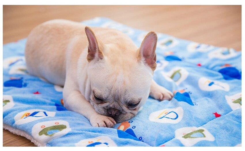 Portable Pet Dog Bed Blankets Washable Puppy Blanket Pad Winter Warm