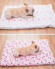 Portable Pet Dog Bed Blankets Washable Puppy Blanket Pad Winter Warm