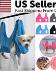 Portable Pet Dog Cat Grooming Hanging Hammock Harness Breathable Groom