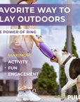 Puller Outdoor Dog Ring Toys   Dog Fetch Toy & Tug of War Dog Toy for