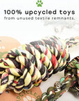 ReRope Medium Knotty Upcycled Fabric Rope Dog Toys