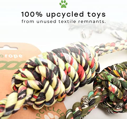 ReRope Medium Knotty Upcycled Fabric Rope Dog Toys