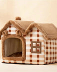 Removable Roof Plush Pet House