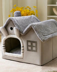 Removable Roof Plush Pet House