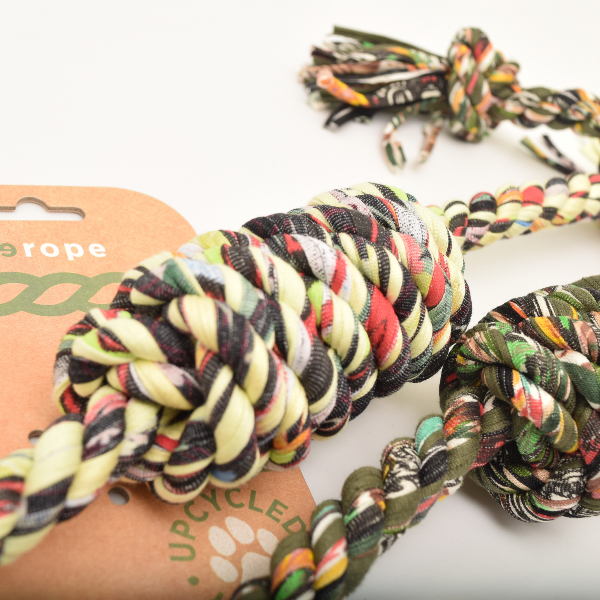 Rerope Barreled Upcycled Fabric Rope Dog Toys