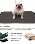 Reusable Pet Diaper Mat for Dogs Training Pee Pads Washable Dog Bed