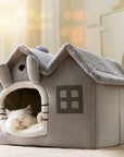 Removable Roof Plush Pet House