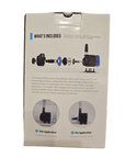 The image features the packaging of the Seachem - Impulse 800 gph Pump with various attachments. Above an exploded diagram that details the components, the section "What's Included" is displayed. Inset images show both wet and dry applications, suitable for aquariums, sumps, and other uses.