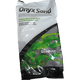 Presenting the Seachem Onyx Sand - 3.5kg, a premium natural substrate designed for planted aquariums. The packaging showcases an image of lush green plants and highlights that it lasts for the life of the aquarium with no replacements needed.