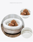 Soft Pet Bed Dog Cat House Puppy Kennel Winter Warm Nest Sofa Cushion