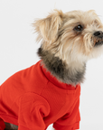 Thermal Dog Pajama - Red