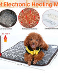 Thermal Heating Waterproof Bed Pad for Pets with Adjustable