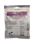 The product, Two Little Fishies - Sea Veggies - Purple Seaweed - 1oz, includes nutritional information, usage directions, and a note on its resealable packaging. The net weight is 30g (1 oz).