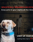 USB and Solar Charge Reflective Led Dog Collar