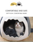 Warm Pet Dog Bed Shark Shape Breathable Cat House Winter Waterproof