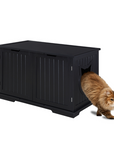 X-Large Cat Washroom Bench Litter Box Enclosure Furniture Box House